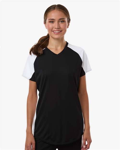 Women's Cutter Jersey - Black/ White