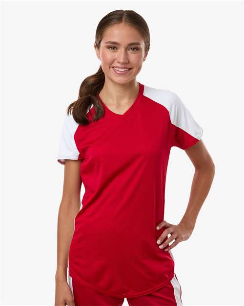 Women's Cutter Jersey - Red/ White