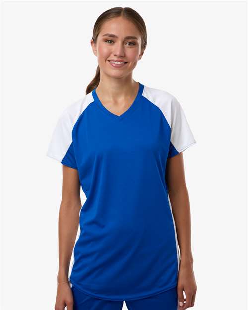 Women's Cutter Jersey - Royal/ White