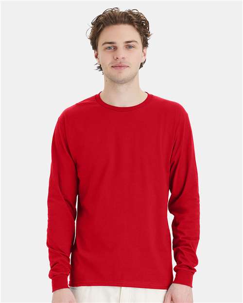 Essential-T Long Sleeve T-Shirt - Athletic Red