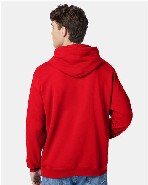 Unisex EcoSmart® Hooded Sweatshirt - Athletic Red