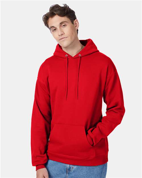 Unisex EcoSmart® Hooded Sweatshirt - Athletic Red
