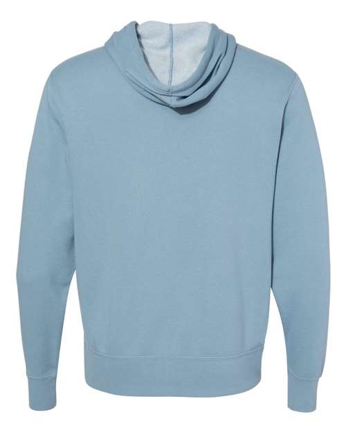 Unisex Lightweight Full-Zip Hooded Sweatshirt - Misty Blue