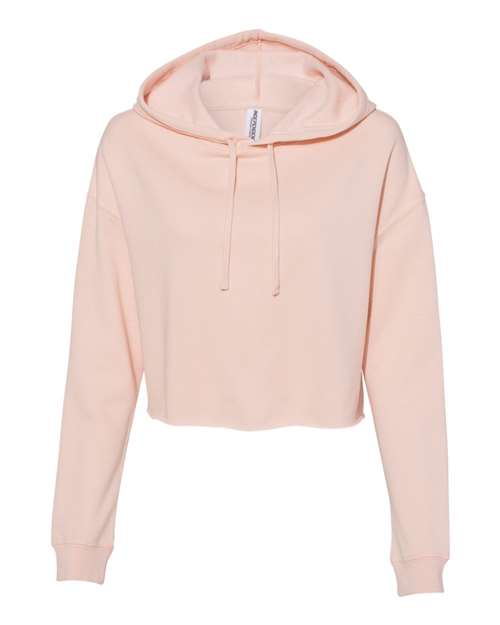 Women’s Lightweight Crop Hooded Sweatshirt - Blush