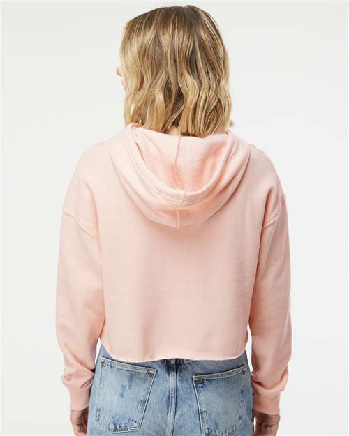 Women’s Lightweight Crop Hooded Sweatshirt - Blush