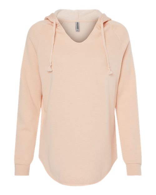 Women’s Lightweight California Wave Wash Hooded Sweatshirt - Blush
