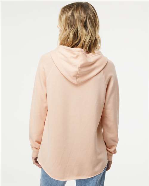 Women’s Lightweight California Wave Wash Hooded Sweatshirt - Blush