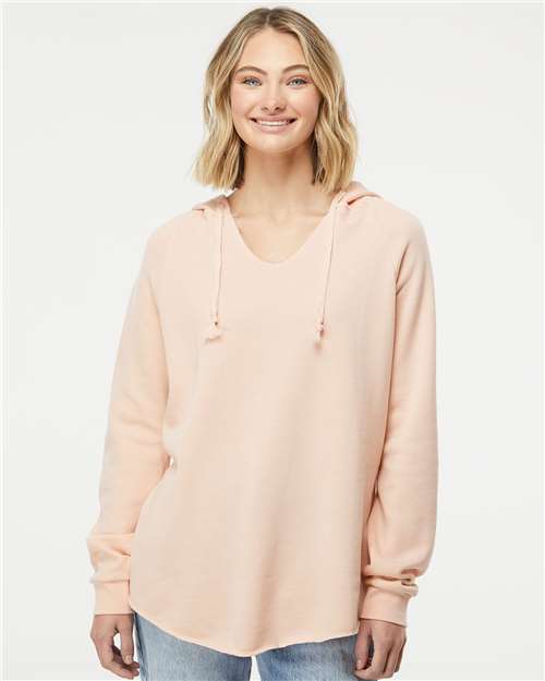 Women’s Lightweight California Wave Wash Hooded Sweatshirt - Blush