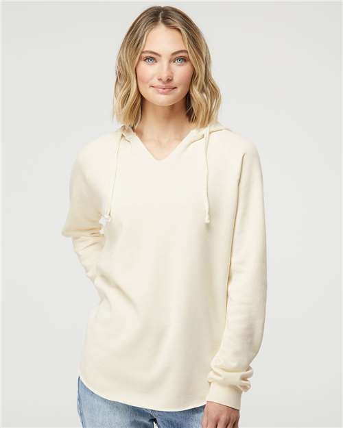 Women’s Lightweight California Wave Wash Hooded Sweatshirt - Bone
