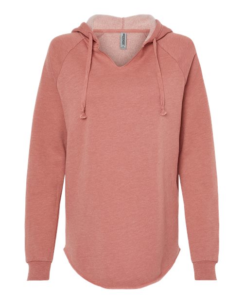 Women’s Lightweight California Wave Wash Hooded Sweatshirt - Dusty Rose