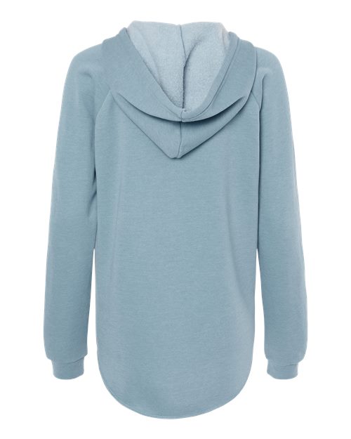 Women’s Lightweight California Wave Wash Hooded Sweatshirt - Misty Blue