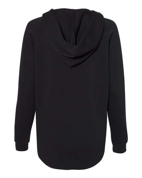 Women’s Lightweight California Wave Wash Hooded Sweatshirt - Black
