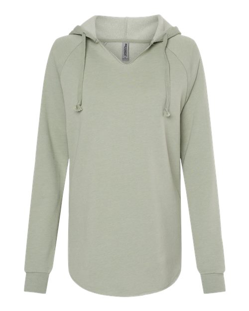 Women’s Lightweight California Wave Wash Hooded Sweatshirt - Sage