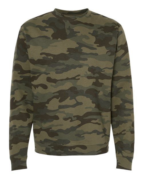 Unisex Midweight Crewneck Sweatshirt - Forest Camo