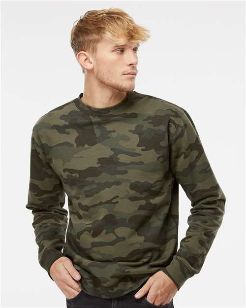 Unisex Midweight Crewneck Sweatshirt - Forest Camo
