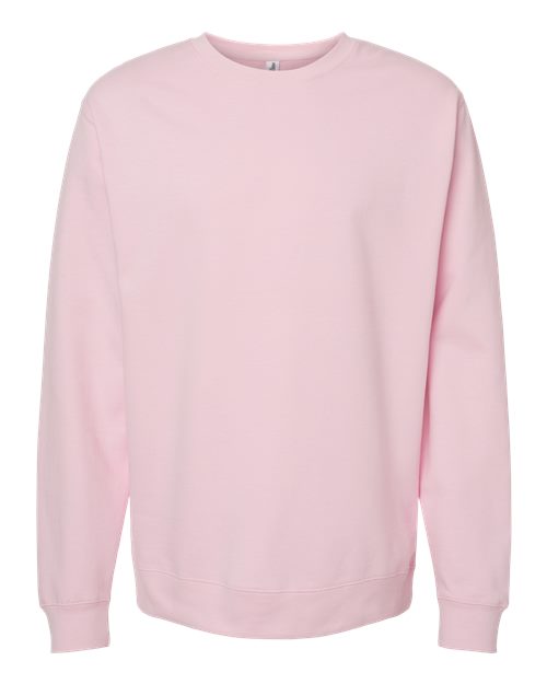 Unisex Midweight Crewneck Sweatshirt - Light Pink