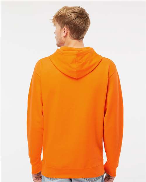 Unisex Midweight Hooded Sweatshirt - Safety Orange