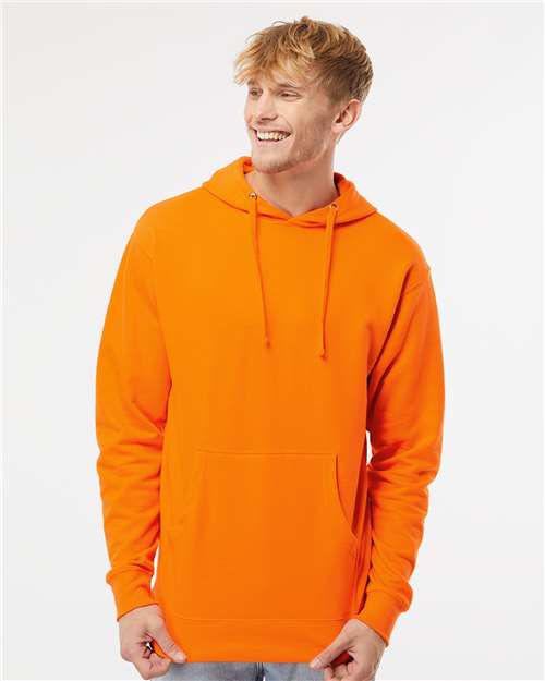 Unisex Midweight Hooded Sweatshirt - Safety Orange
