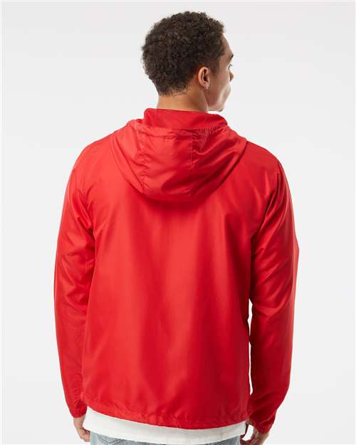Men's Lightweight Windbreaker Full-Zip Jacket - Red