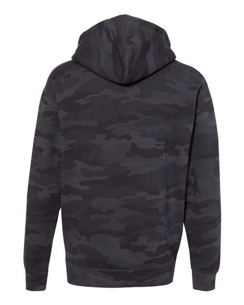 Unisex Heavyweight Hooded Sweatshirt - Black Camo