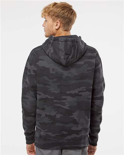 Unisex Heavyweight Hooded Sweatshirt - Black Camo