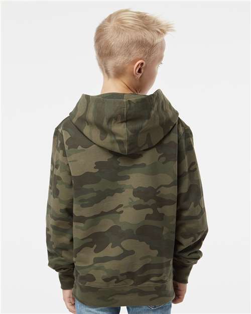 Youth Midweight Hooded Sweatshirt - Forest Camo