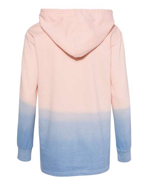 Women's French Terry Ombré Hooded Sweatshirt - Cameo Pink/ Stonewash