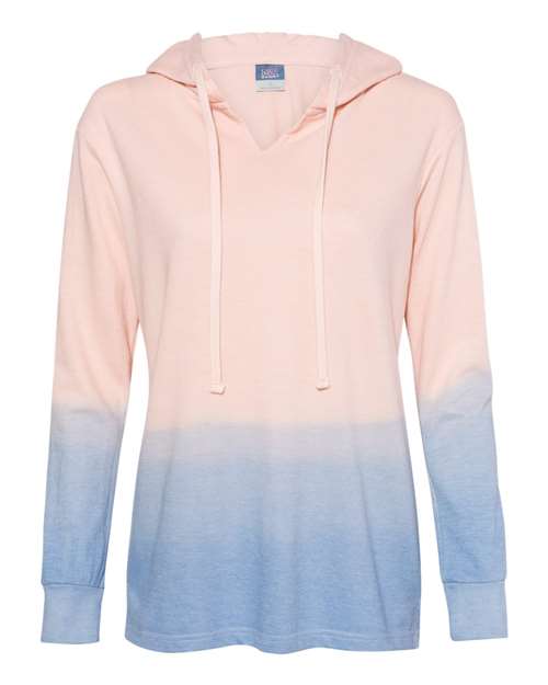 Women's French Terry Ombré Hooded Sweatshirt - Cameo Pink/ Stonewash