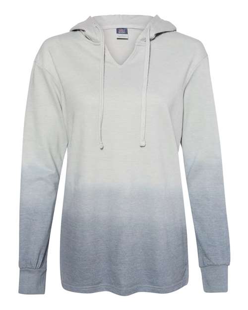 Women's French Terry Ombré Hooded Sweatshirt - Greyscale