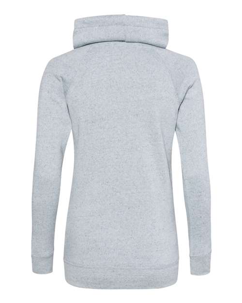 Women’s Space-Dyed Cowl Neck Sweatshirt - Light Blue