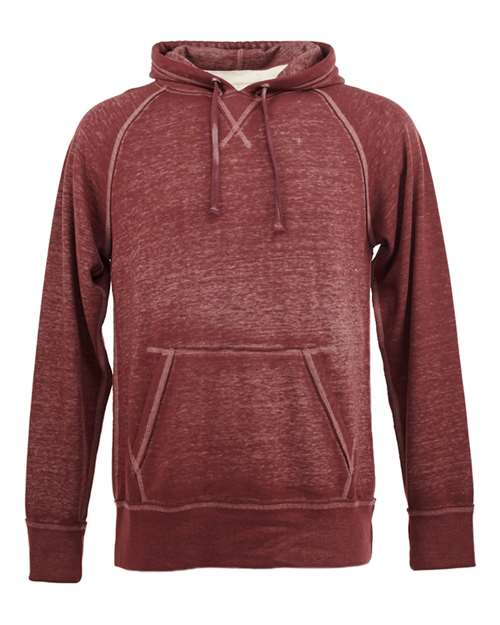 Men's Vintage Zen Fleece Hooded Sweatshirt - Twisted Bordeaux