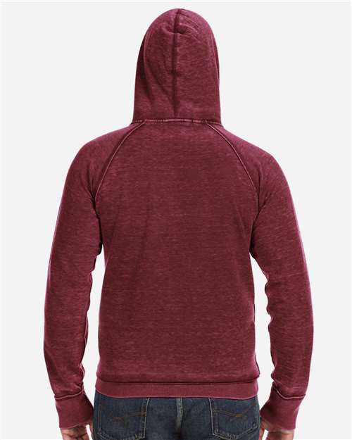 Men's Vintage Zen Fleece Hooded Sweatshirt - Twisted Bordeaux