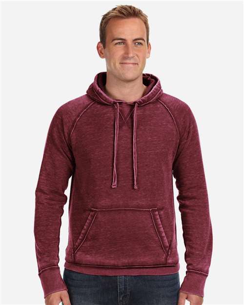 Men's Vintage Zen Fleece Hooded Sweatshirt - Twisted Bordeaux