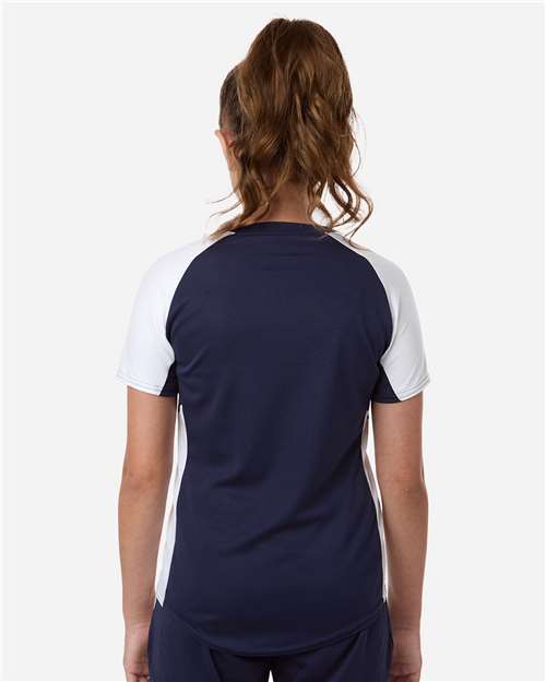 Girls' Cutter Jersey - Navy/ White