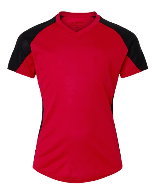 Girls' Cutter Jersey - Red/ Black