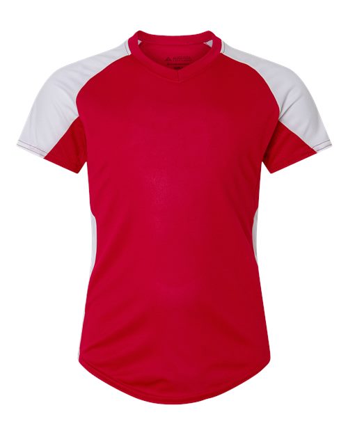 Girls' Cutter Jersey - Red/ White