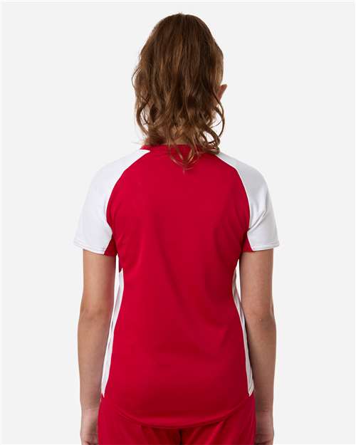Girls' Cutter Jersey - Red/ White