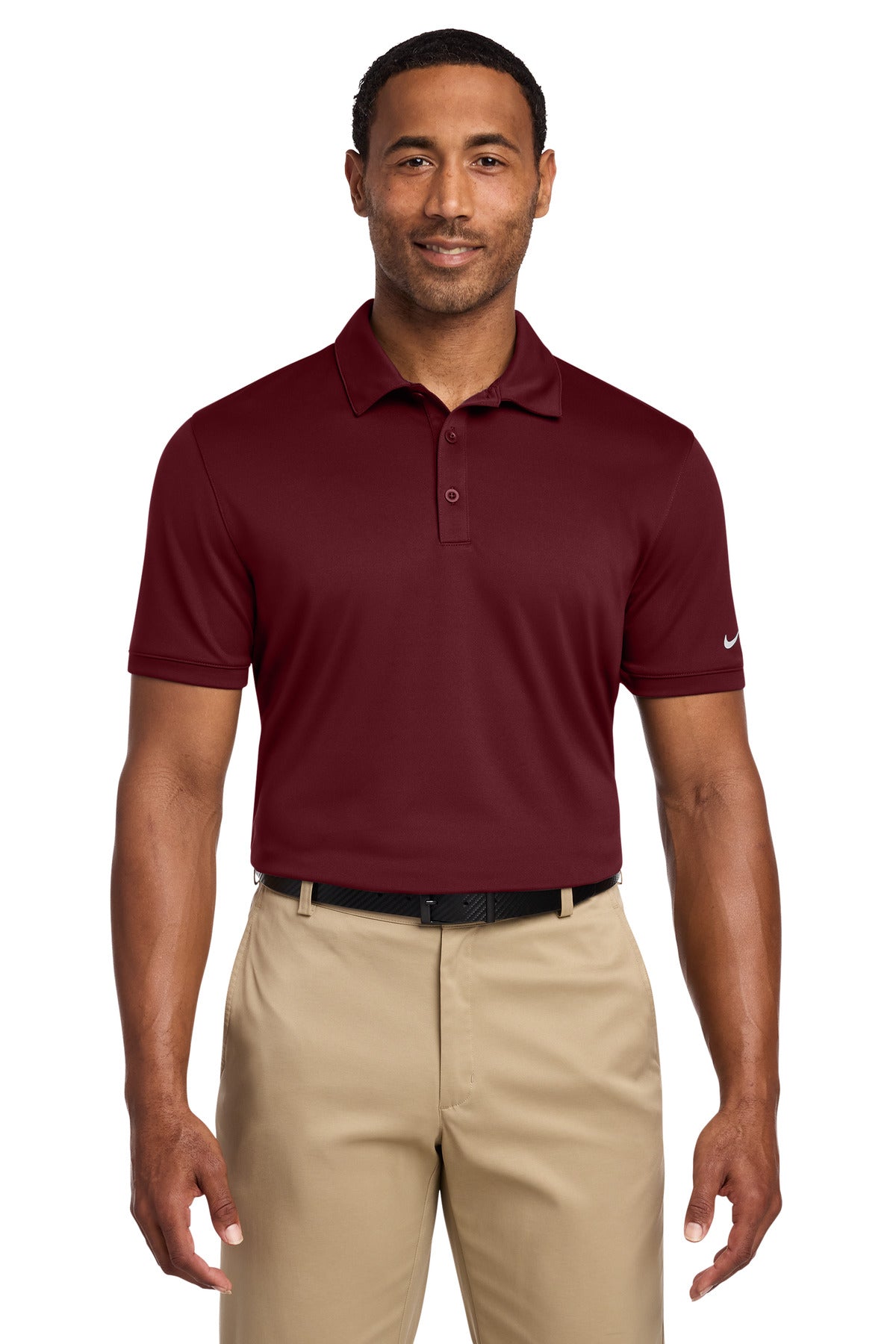 Nike Dri-FIT Players Modern Fit Polo - Team Red