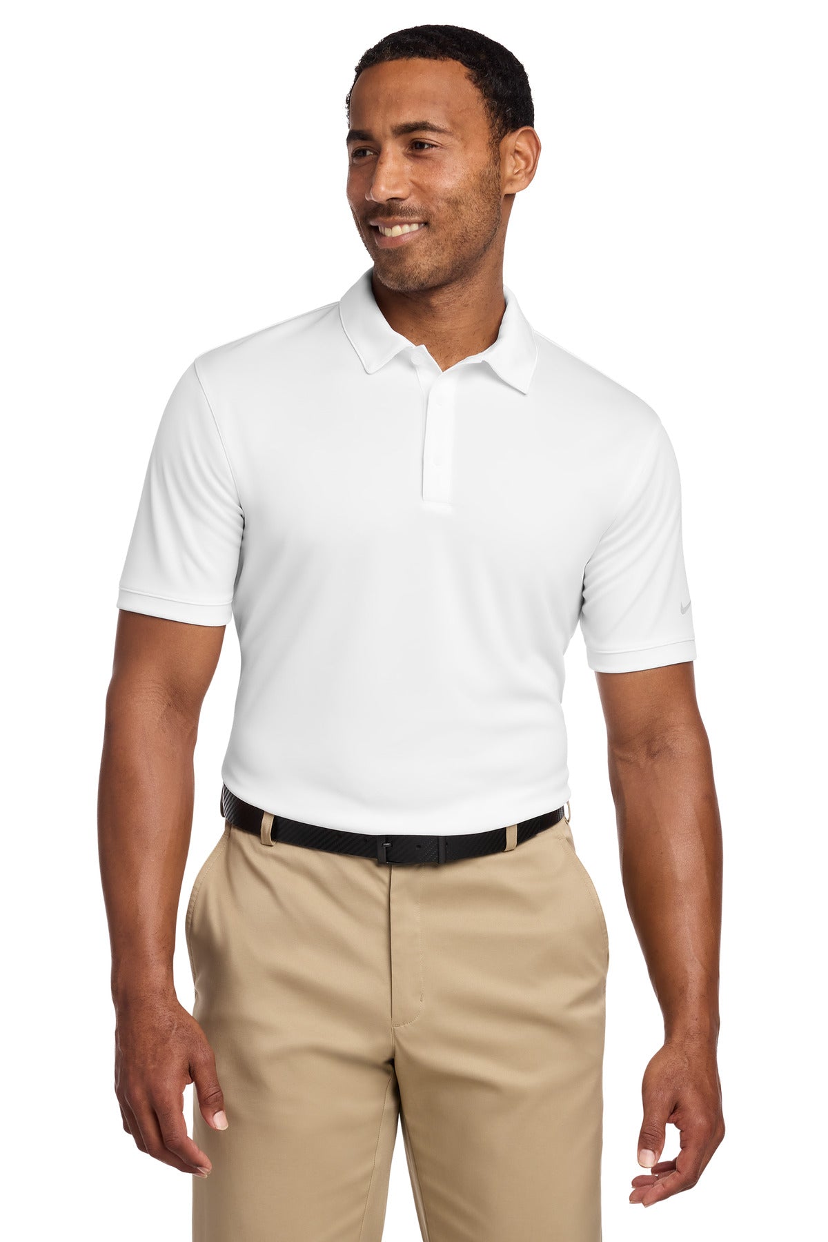 Nike Dri-FIT Players Modern Fit Polo - White