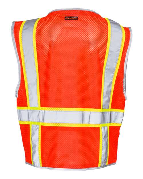 Unisex Premium Brilliant Series® Heavy-Duty Class 2 Vest - Fluorescent Red (1710)