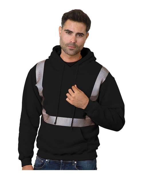 Unisex USA-Made High Visibility Hooded Sweatshirt - Black