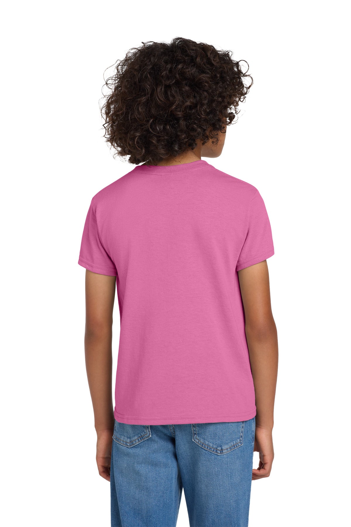 Gildan Youth DryBlend 50 Cotton/50 Poly T-Shirt - Azalea