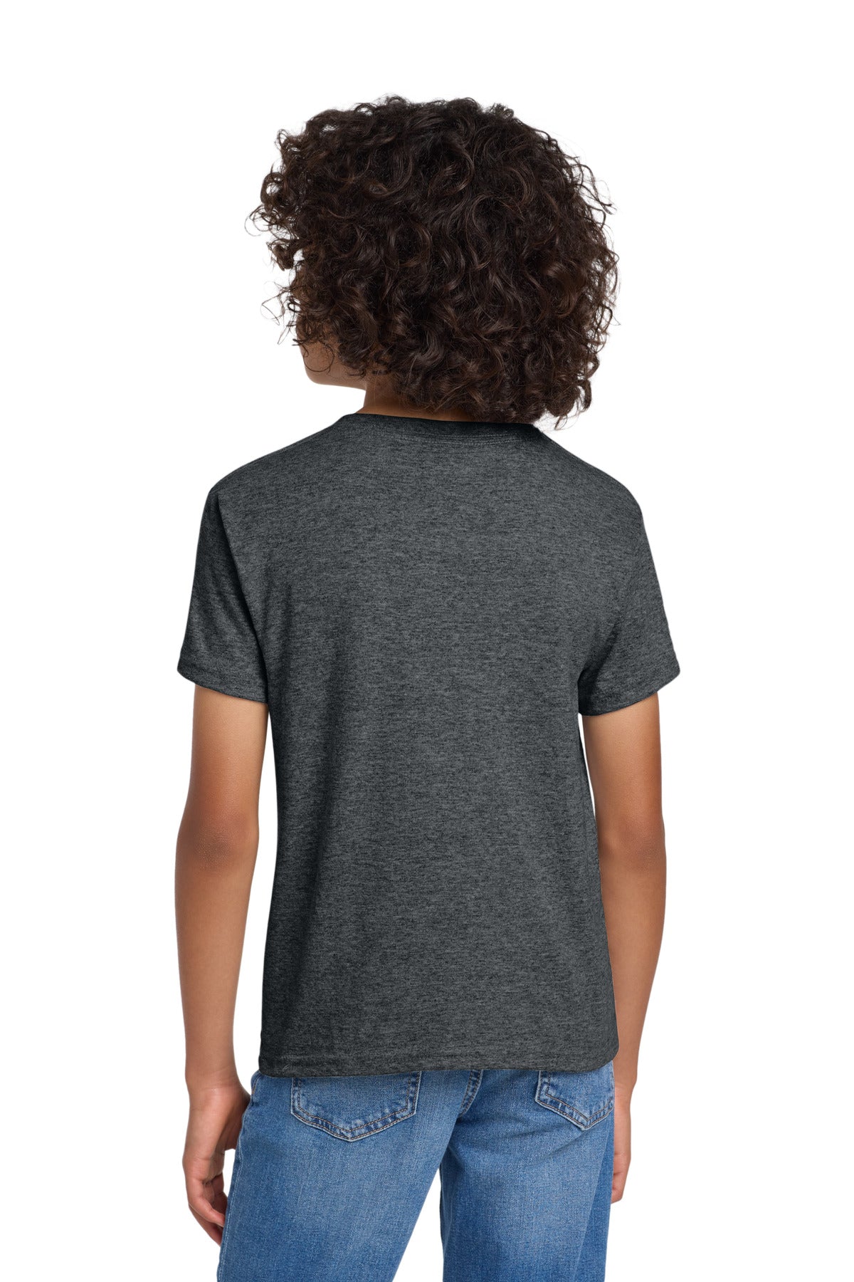 Gildan Youth DryBlend 50 Cotton/50 Poly T-Shirt - Dark Heather