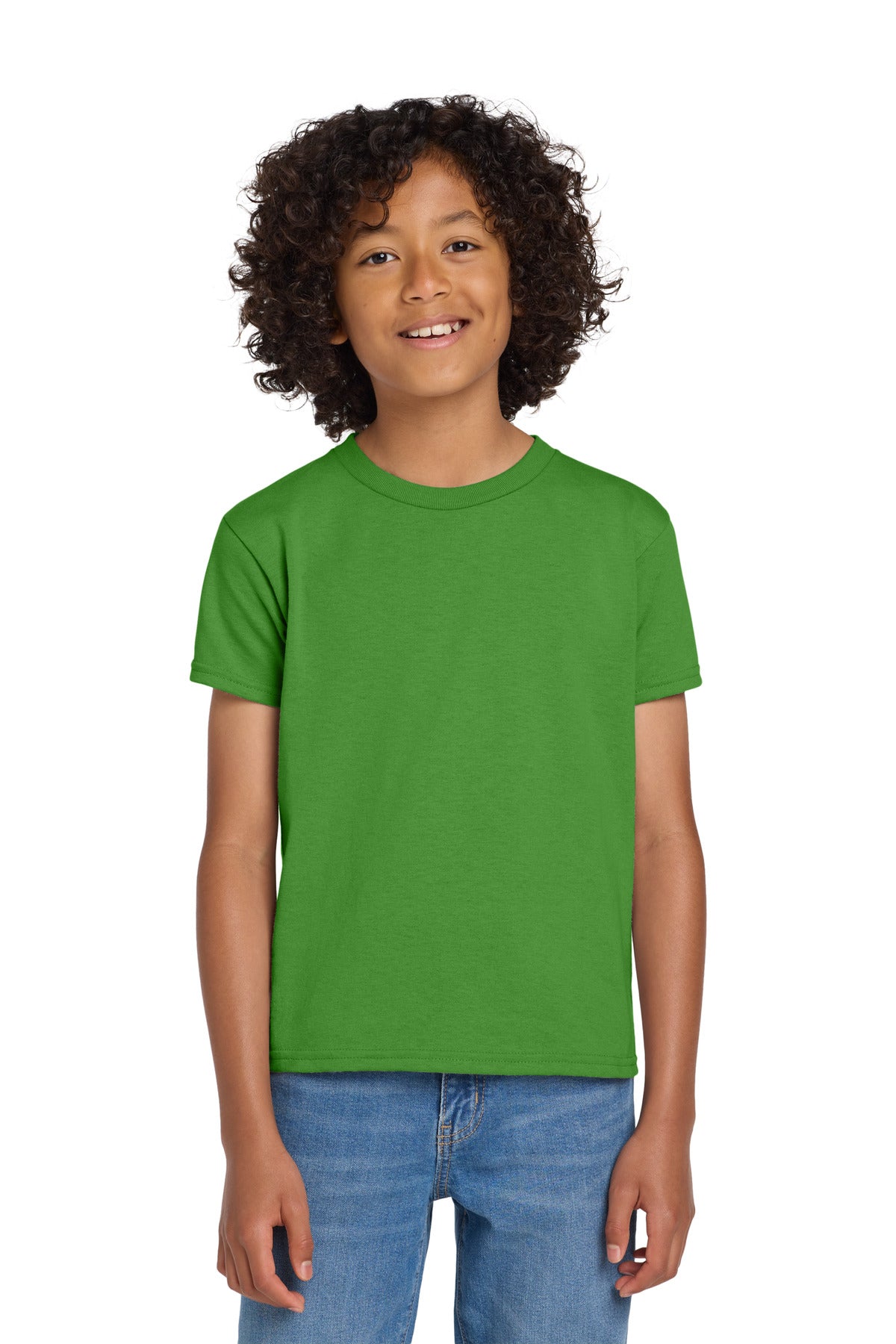 Gildan Youth DryBlend 50 Cotton/50 Poly T-Shirt - Electric Green