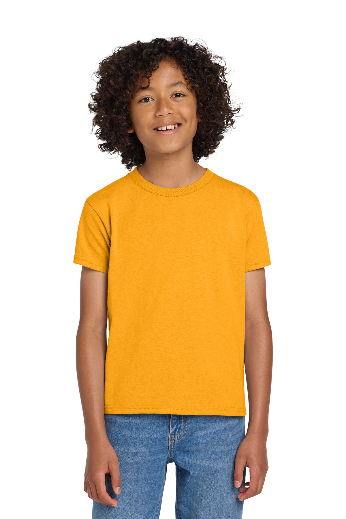 Gildan Youth DryBlend 50 Cotton/50 Poly T-Shirt - Gold