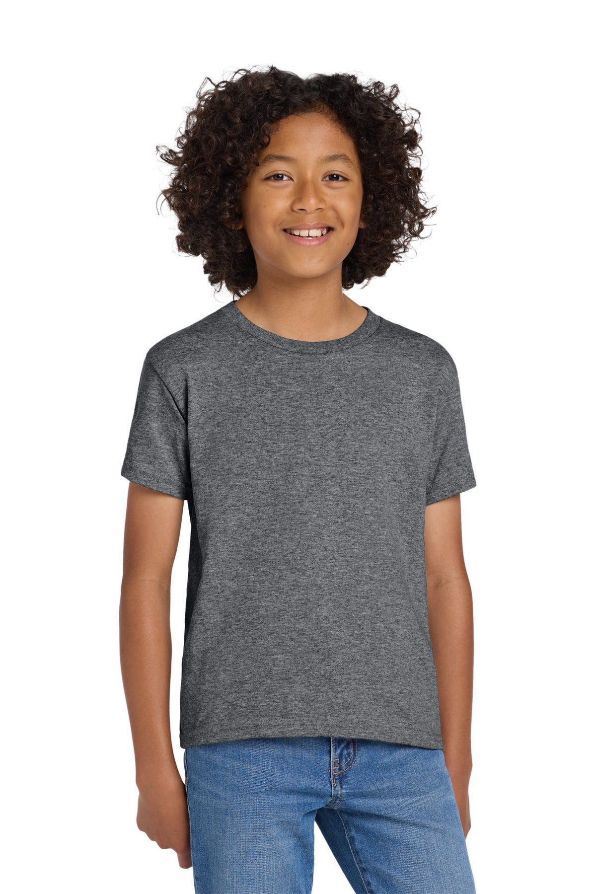 Gildan Youth DryBlend 50 Cotton/50 Poly T-Shirt - Graphite Heather