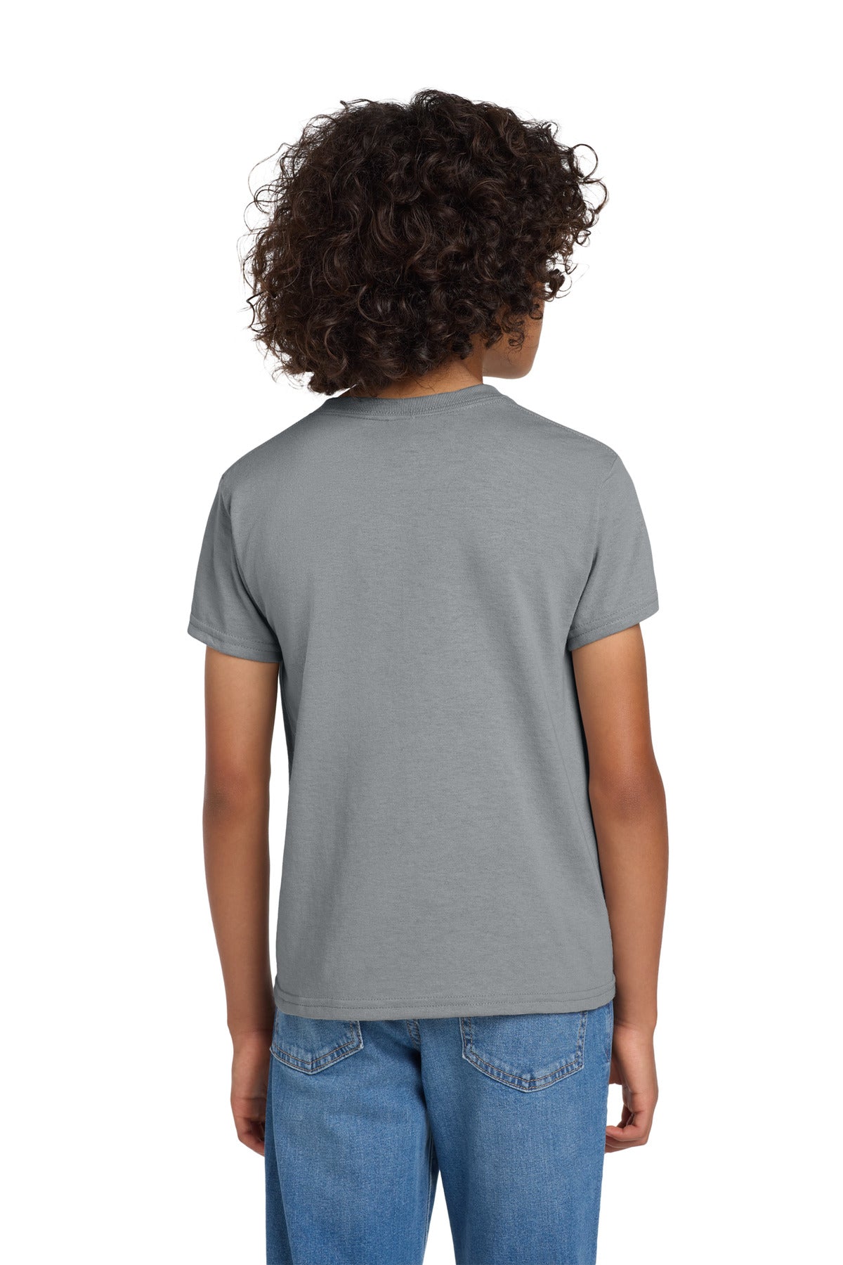 Gildan Youth DryBlend 50 Cotton/50 Poly T-Shirt - Gravel
