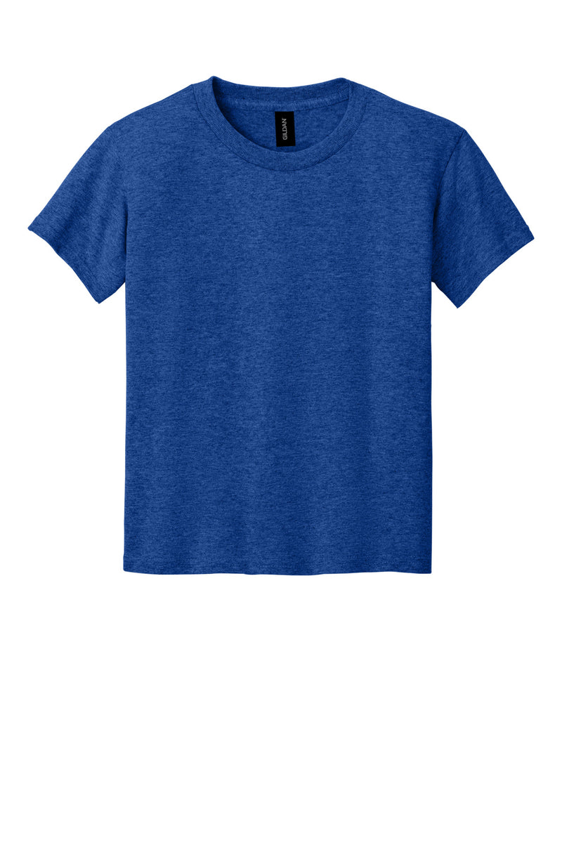 Gildan Youth DryBlend 50 Cotton/50 Poly T-Shirt - Heather Deep Royal