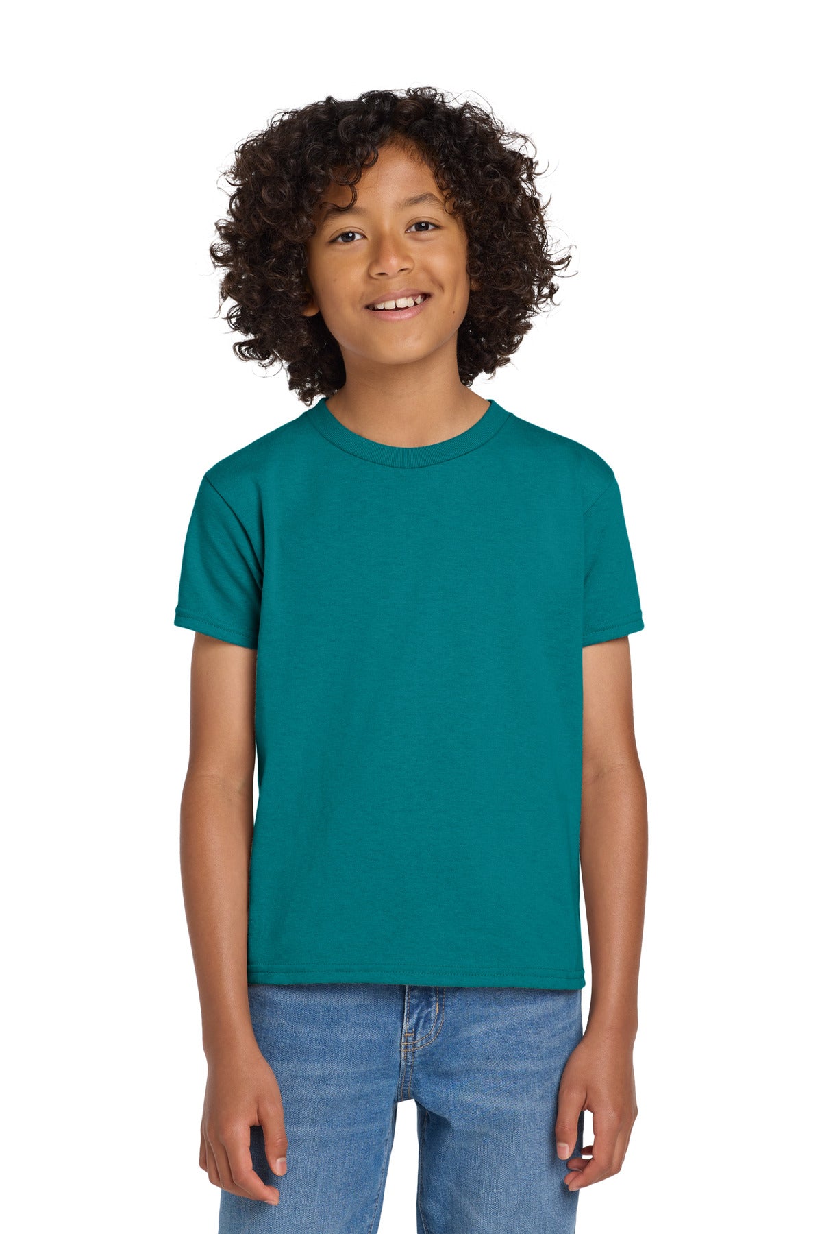 Gildan Youth DryBlend 50 Cotton/50 Poly T-Shirt - Jade Dome