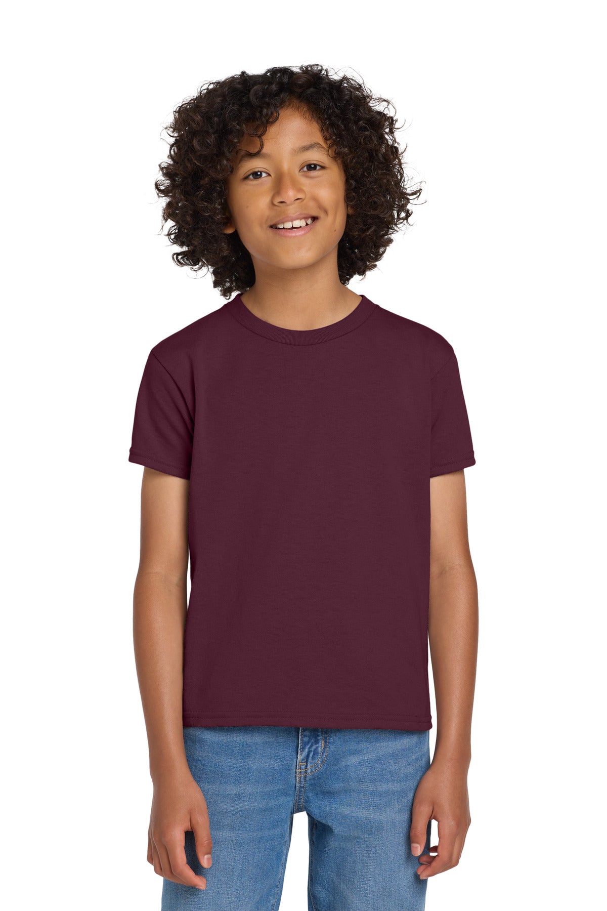 Gildan Youth DryBlend 50 Cotton/50 Poly T-Shirt - Maroon